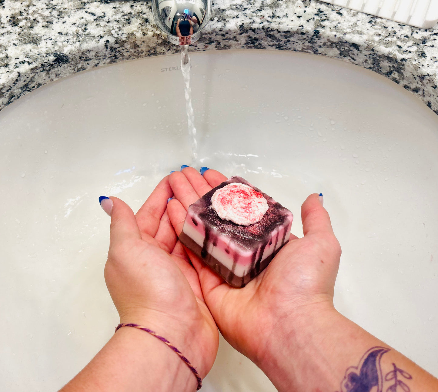 Neapolitan Cake Soap