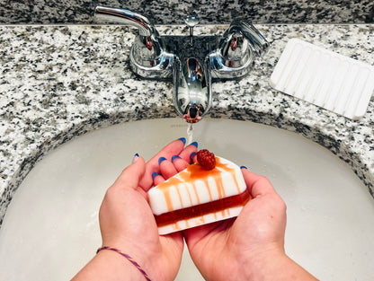White Truffle Raspberry Pie Soap